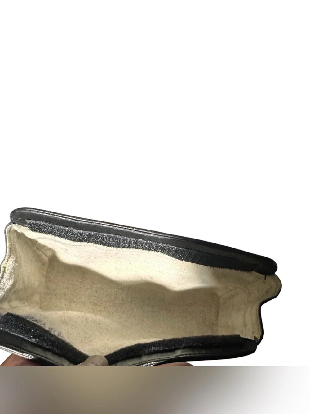 Authentic Vintage Chanel Black Leather Cosmetic Pouch Bag